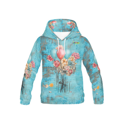 Colourful Balloon Flower Theme Children's Hoodie -My Bright Side Clothing