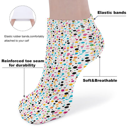 Rainbow Polkadot Pattern Children's Comfortable Socks -5 Pairs -MyBrightSideClothing