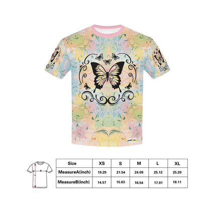 Beautiful Butterfly Abstract Children's T-shirt-My Bright Side Clothing