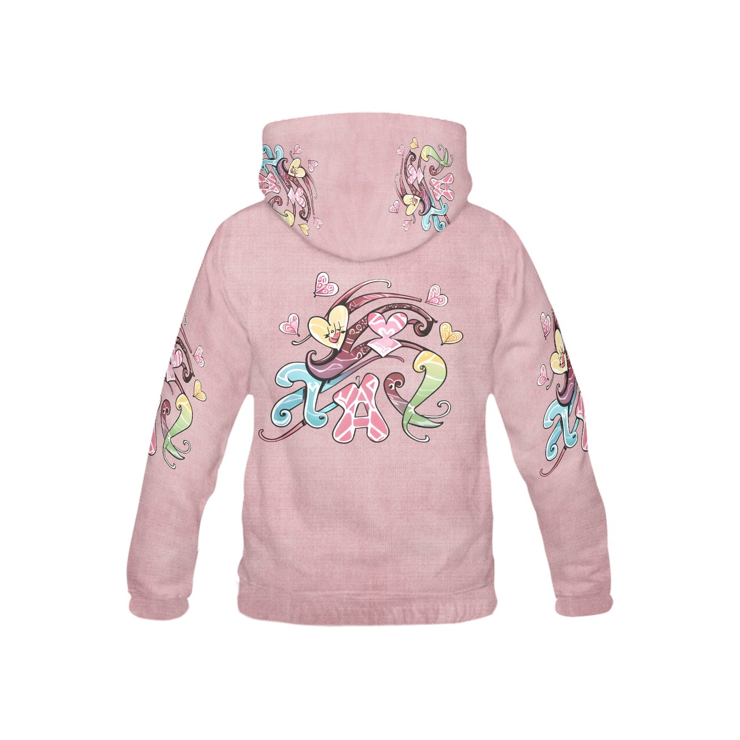 Beautiful Pastel Pink flowing kindness  Graphic-Children's Hoodie- My Bright Side Clothing