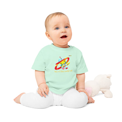 Cute Out of this world cool space boy graphic Baby T-Shirt-My Bright Side Clothing