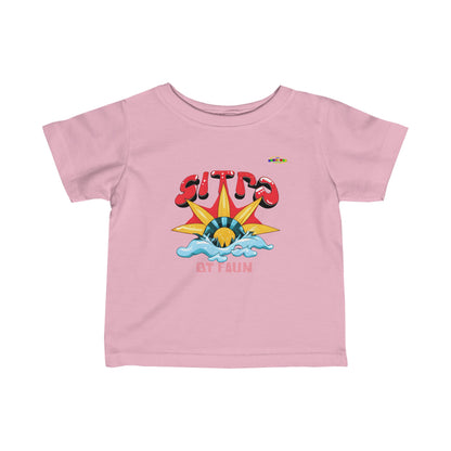 Rising With the sun Logo Infant Fine Jersey Tee-MyBrightSideClothing