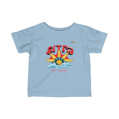 Rising With the sun Logo Infant Fine Jersey Tee-MyBrightSideClothing