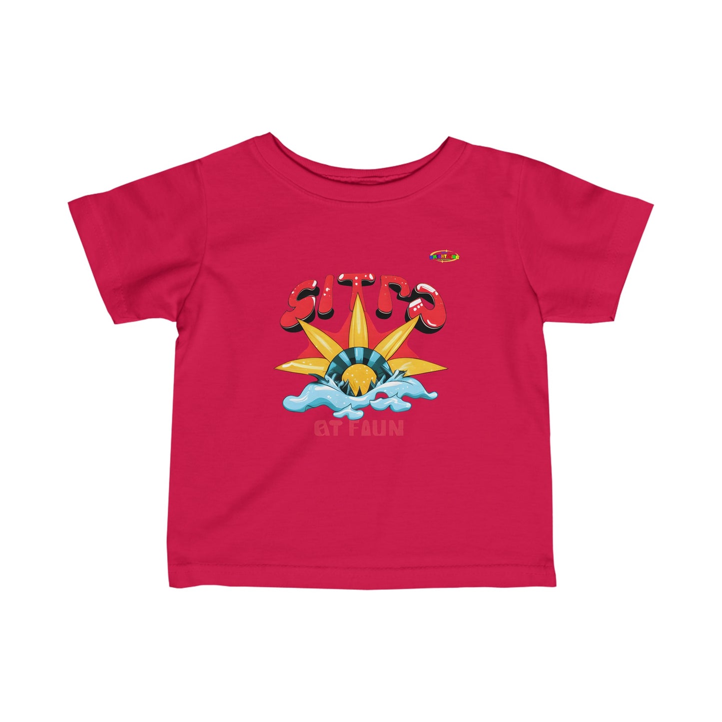 Rising With the sun Logo Infant Fine Jersey Tee-MyBrightSideClothing