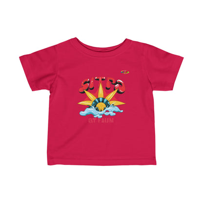 Rising With the sun Logo Infant Fine Jersey Tee-MyBrightSideClothing