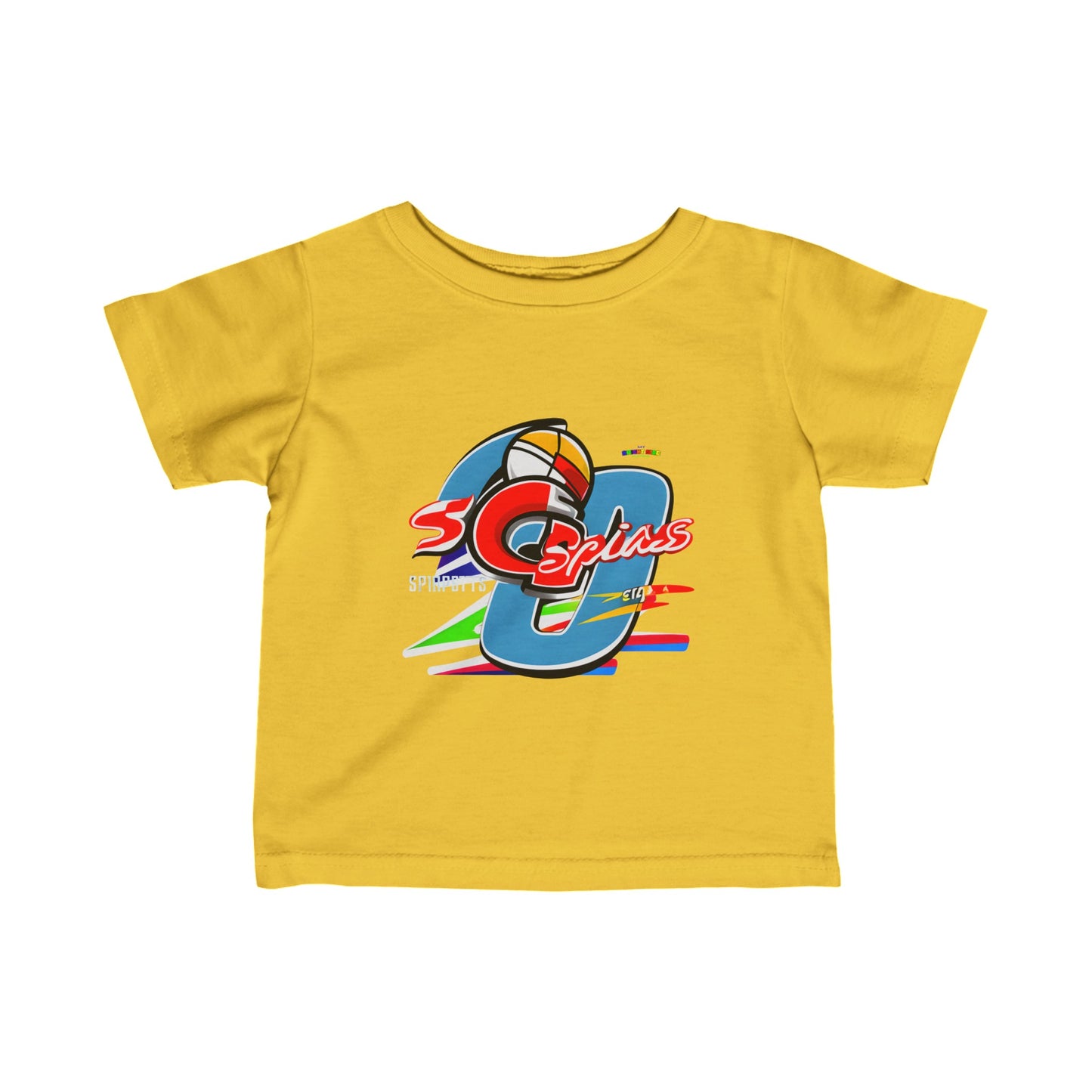 Cute Sports logo Infant Fine Jersey Tee-My Bright Side Clothing