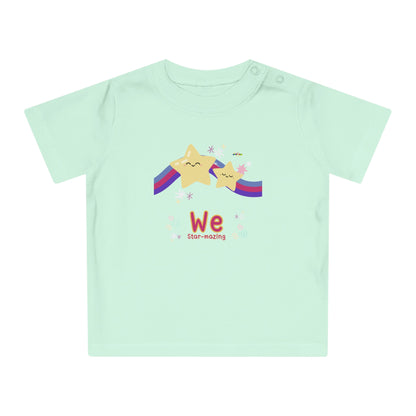 Cute We are Star-mazing rainbow star Graphic Baby T-Shirt-My Bright Side Clothing