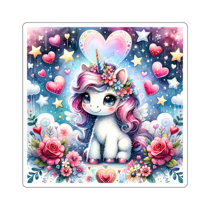 Magical Unicorn Love Kiss-Cut Sticker-My Bright Side Clothing