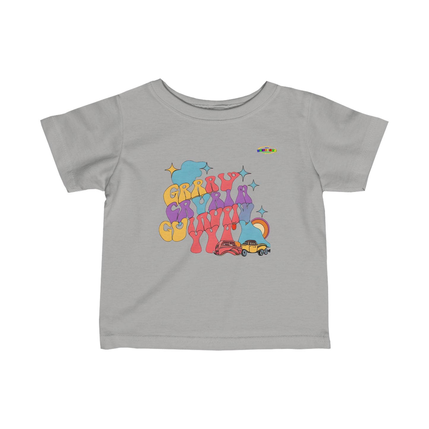 Cute Travelling Toddler Life Logo Infant Fine Jersey Tee-MyBrightSideClothing