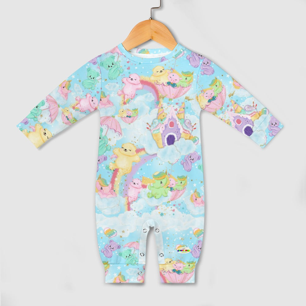 Cute Pastel Rainbow Bears Baby Romper- My Bright Side Clothing