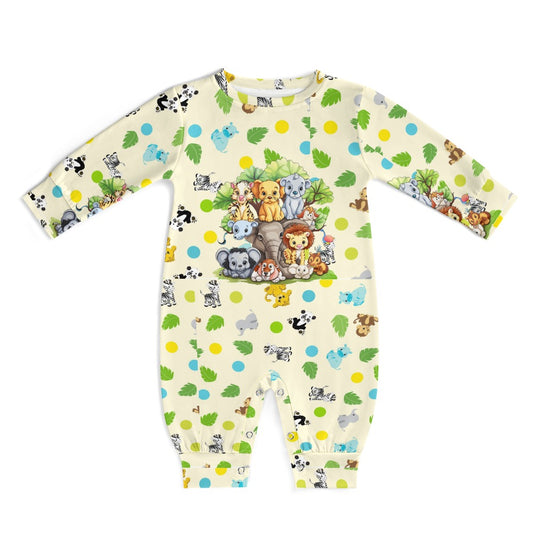 Cute Safari Animals Baby Romper -My Bright Side Clothing