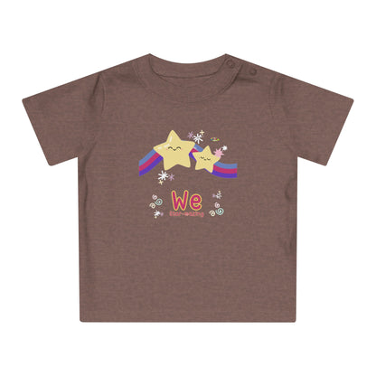 Cute We are Star-mazing rainbow star Graphic Baby T-Shirt-My Bright Side Clothing