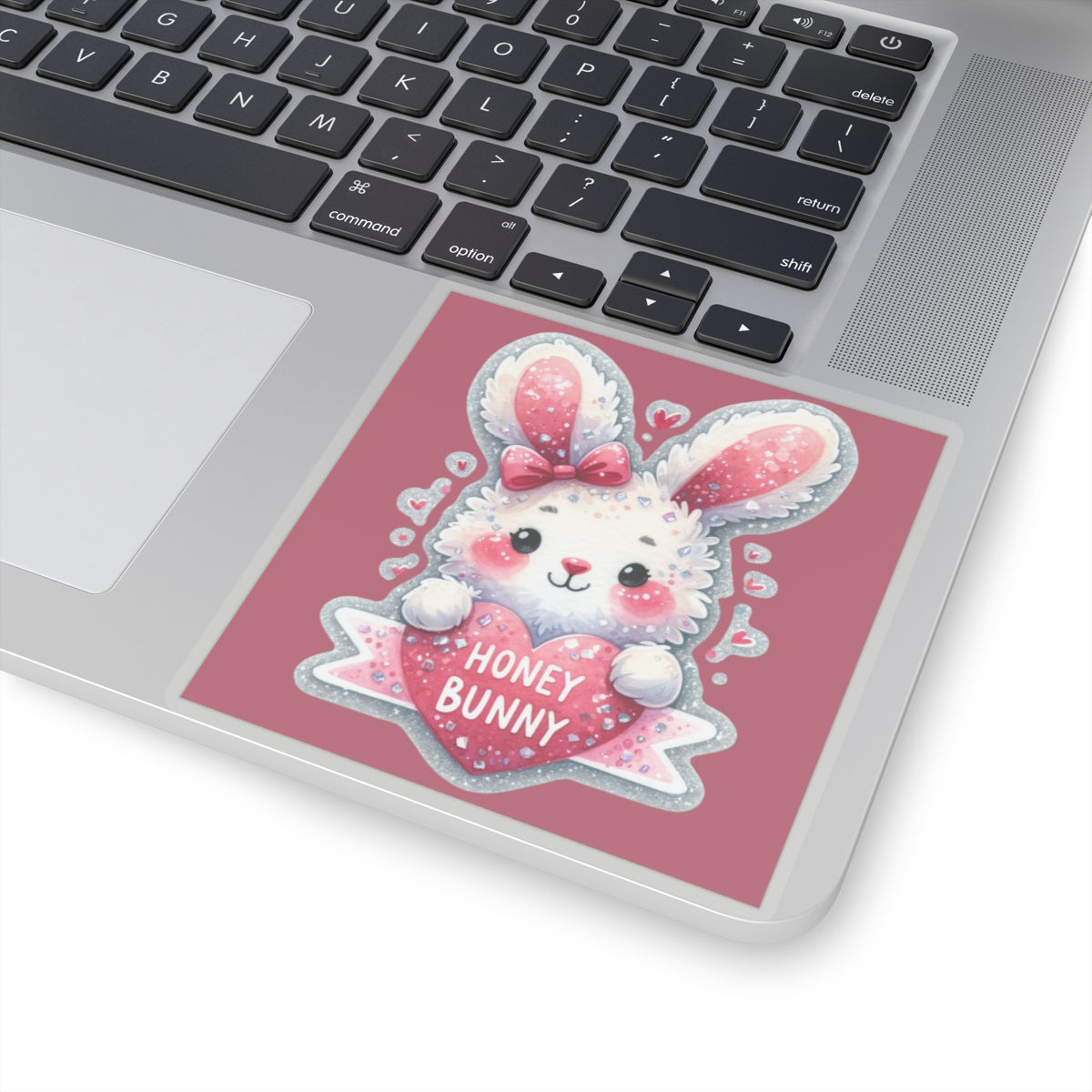 Cute and Sweet Happy Valentines Bunny-Kiss-Cut Sticker-My Bright Side Clothing