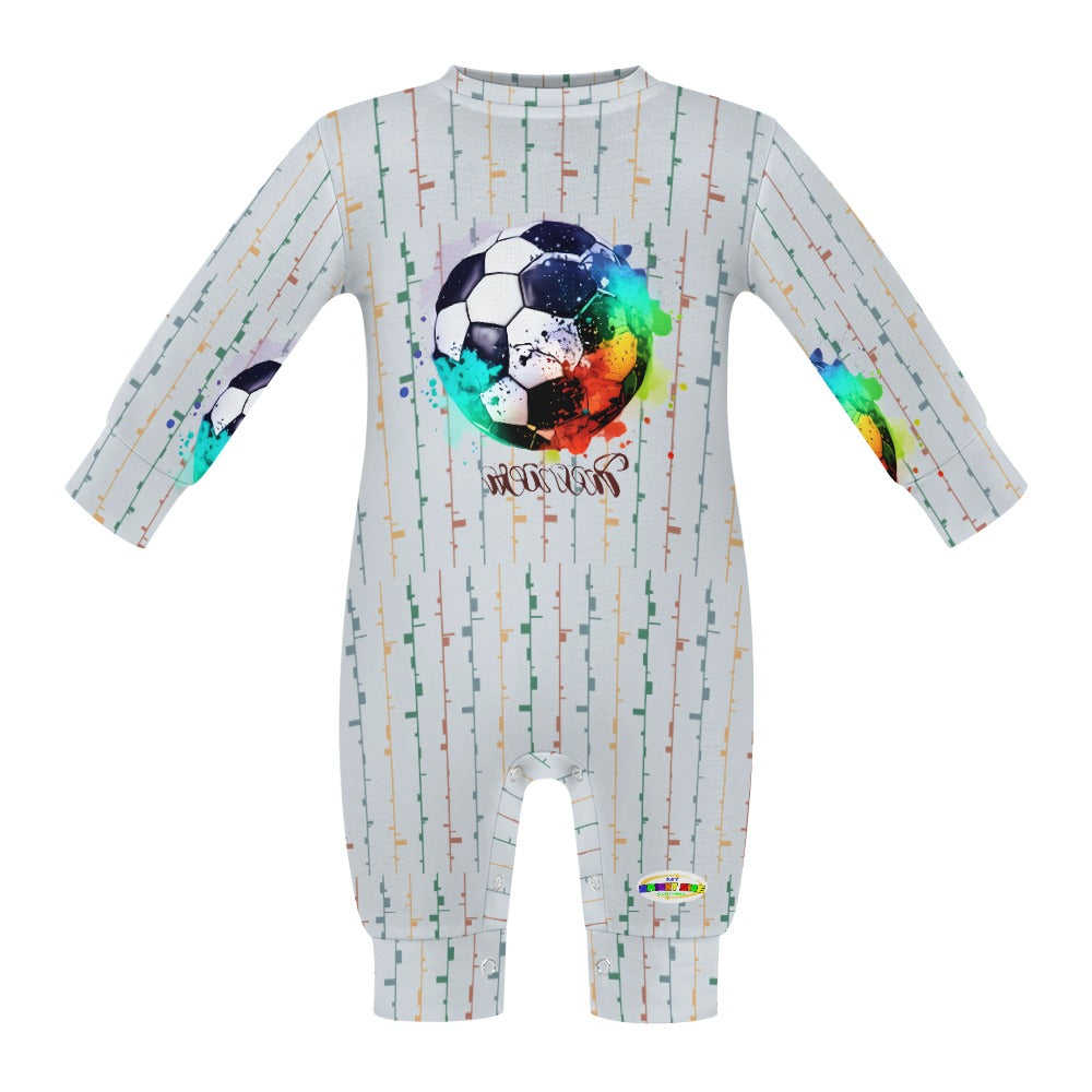 Colourful Soccer Theme  Baby Romper-My Bright Side Clothing