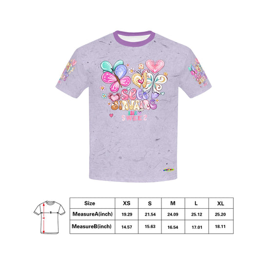 Beautiful Purple Butterfly Graphic-Children's T-shirt My Bright Side Clothing