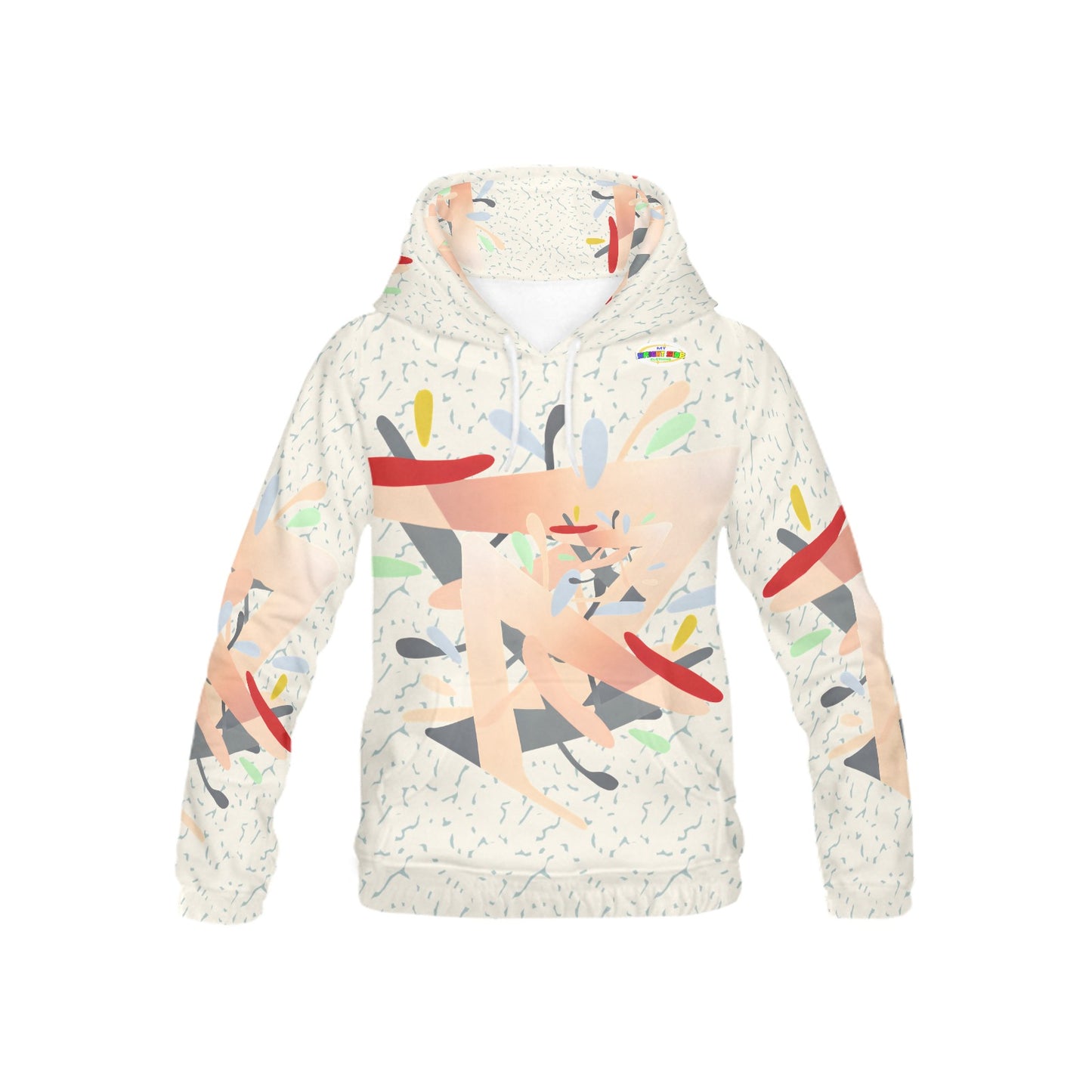 Pastel Abstract Pattern and Graphic Children's Hoodie-My Bright Side Clothing