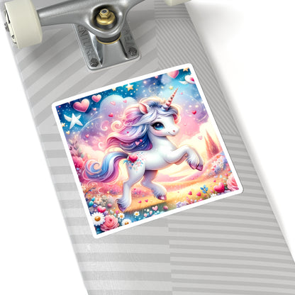 Magical Unicorn Love Kiss-Cut Sticker-My Bright Side Clothing