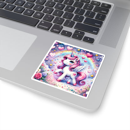 Magical Unicorn Love Kiss-Cut Sticker-My Bright Side Clothing