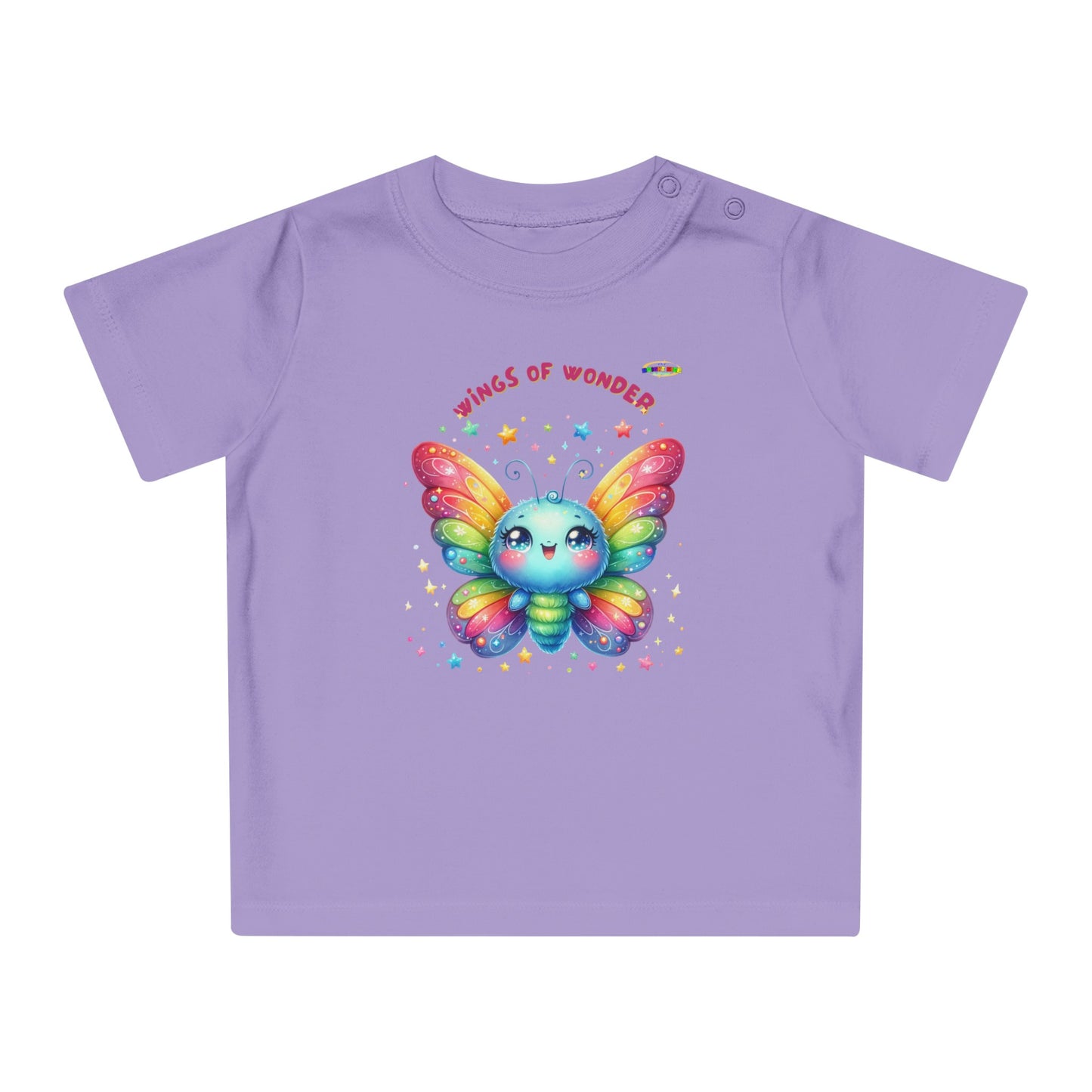 Cute Rainbow Baby Butterfly Graphic Baby T-Shirt--My Bright Side Clothing