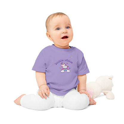 Cute Double Wishes Rainbow Unicorn Graphic Baby T-Shirt-My Bright Side Clothing