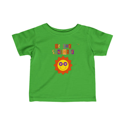 Cute e the Sunshine logo Infant Fine Jersey Tee-My Bright Side Clothing