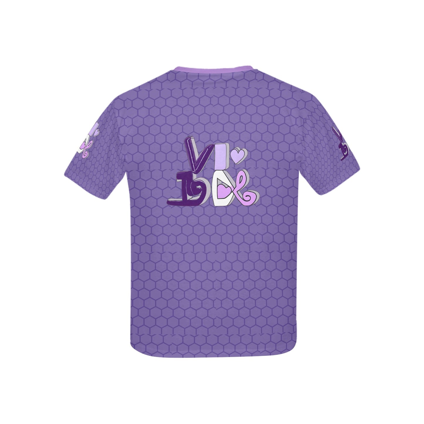 Beautiful Purple Love Abstract Graphic and Pattern Children's T-shirt-My Bright Side Clothing