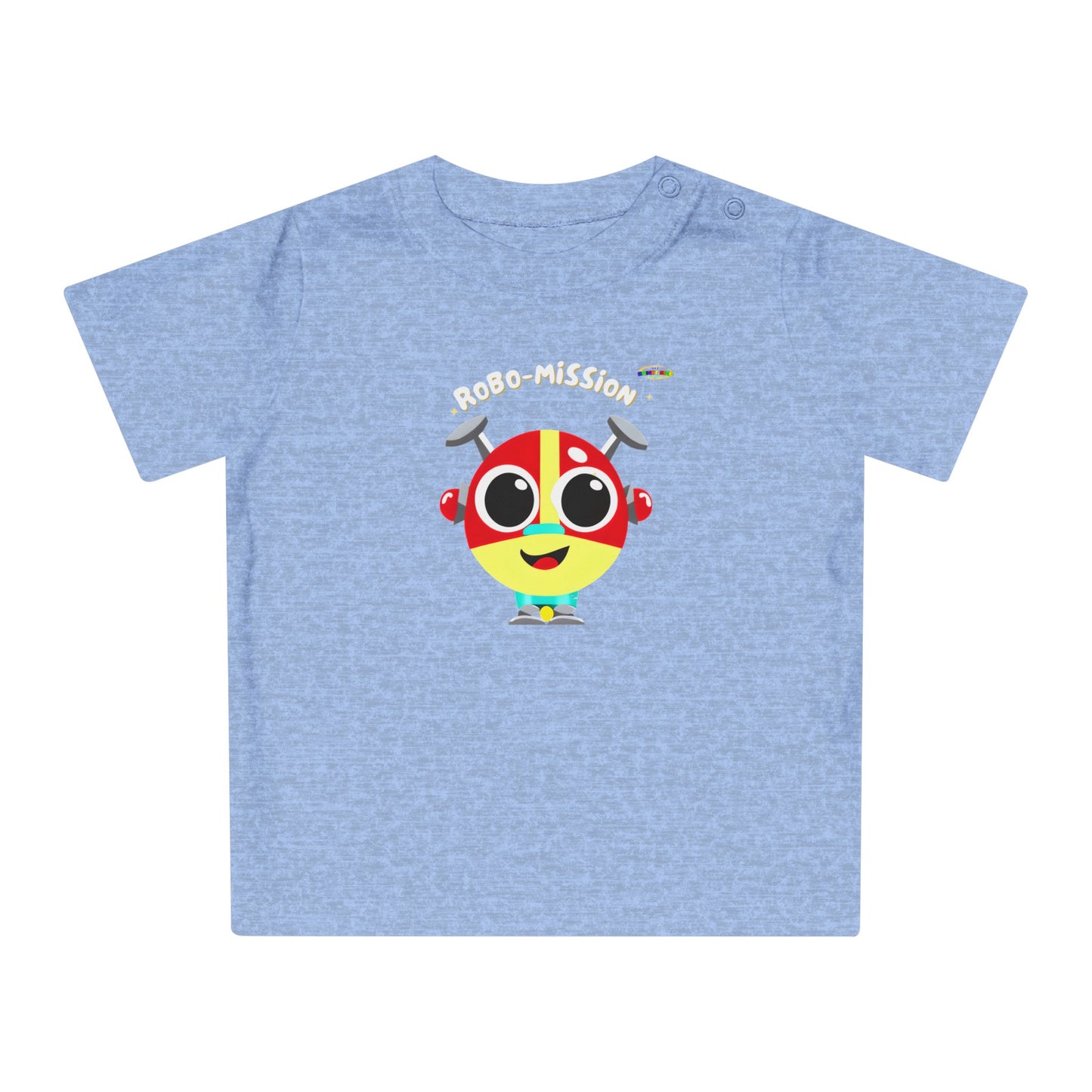 Cute little Robo Mission Robot Logo Baby T-Shirt -MyBrightSideClothing