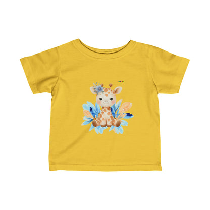 Cute Pastel Baby Giraffe  Infant Fine Jersey Tee-My Bright Side Clothing