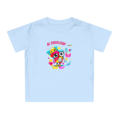 Cute Rainbow baby Robot Baby T-Shirt-My Bright Side Clothing