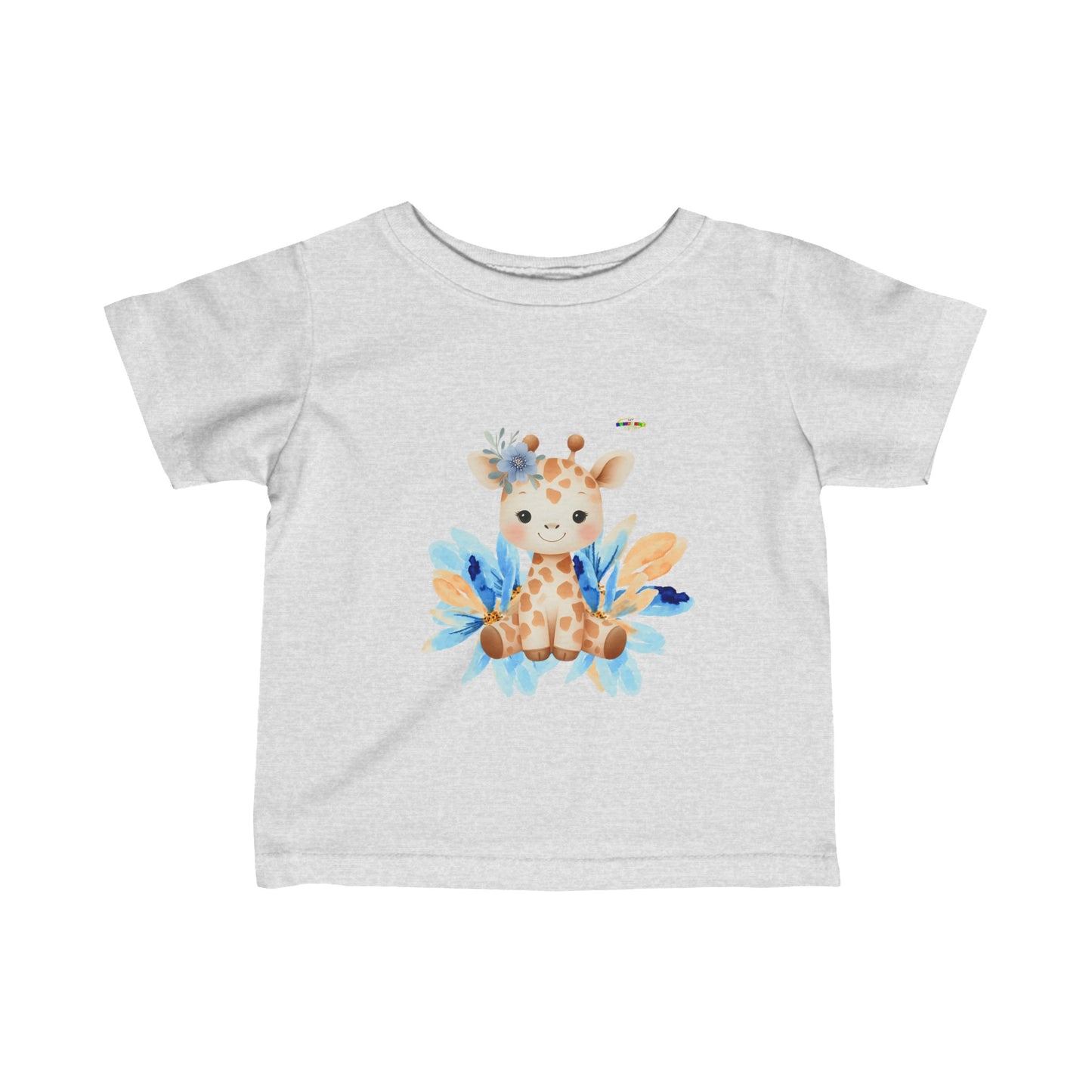 Cute Pastel Baby Giraffe  Infant Fine Jersey Tee-My Bright Side Clothing