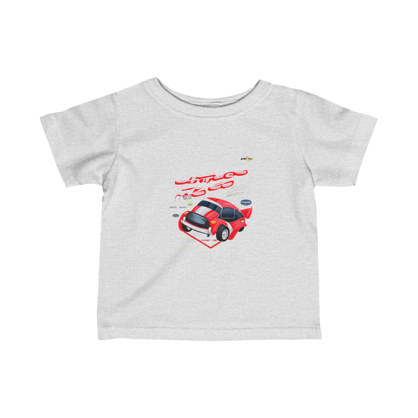 Little race car logo Infant Fine Jersey Tee-My Bright Side Clothing