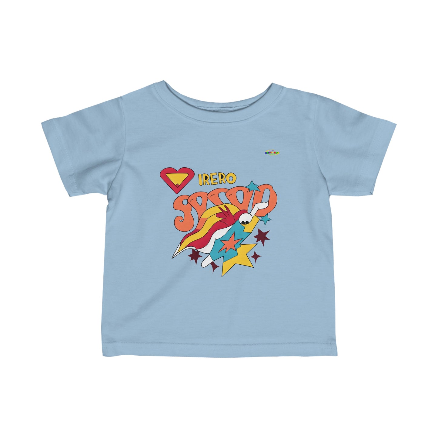 Cute Everyday Love Hero Logo Infant Fine Jersey Tee-MyBrightSideClothing