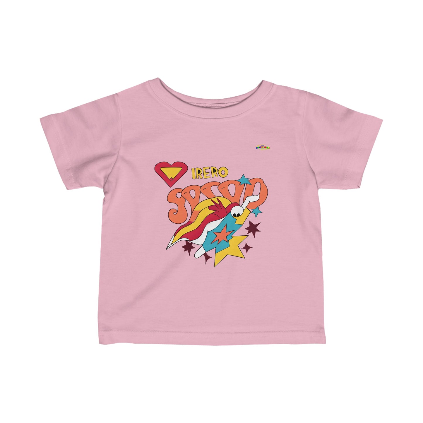 Cute Everyday Love Hero Logo Infant Fine Jersey Tee-MyBrightSideClothing