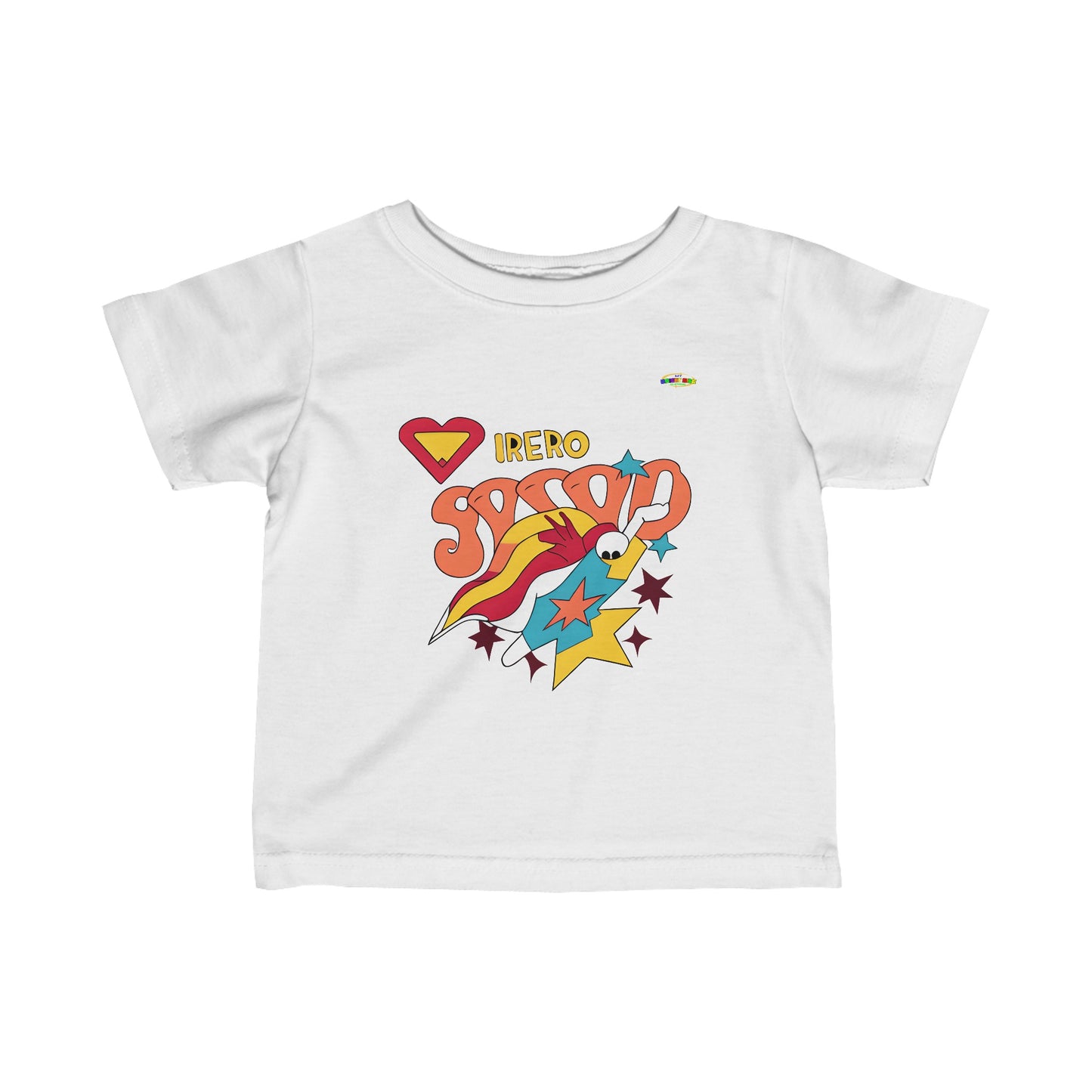 Cute Everyday Love Hero Logo Infant Fine Jersey Tee-MyBrightSideClothing