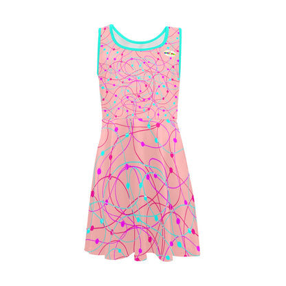 Beautiful Pink Pastel Children's Sleeveless Sundress-My Bright Side Clothing