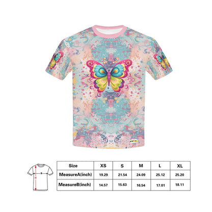 Beautiful Butterfly Abstract Children's T-shirt-My Bright Side Clothing