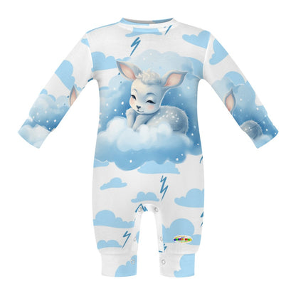 Cute Little Deer and Cloud Pattern Baby Romper-My Bright Side Clothing