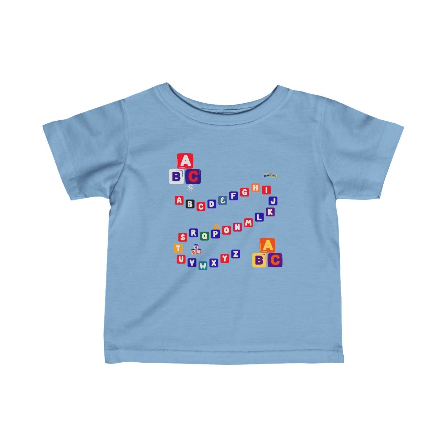 Cute Alphabet maze Infant Fine Jersey Tee-My Bright Side Clothing