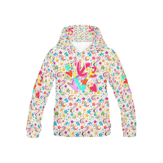 Rainbow Born to Shine Graphic and Pattern Children's Hoodie -My Bright Side Clothing