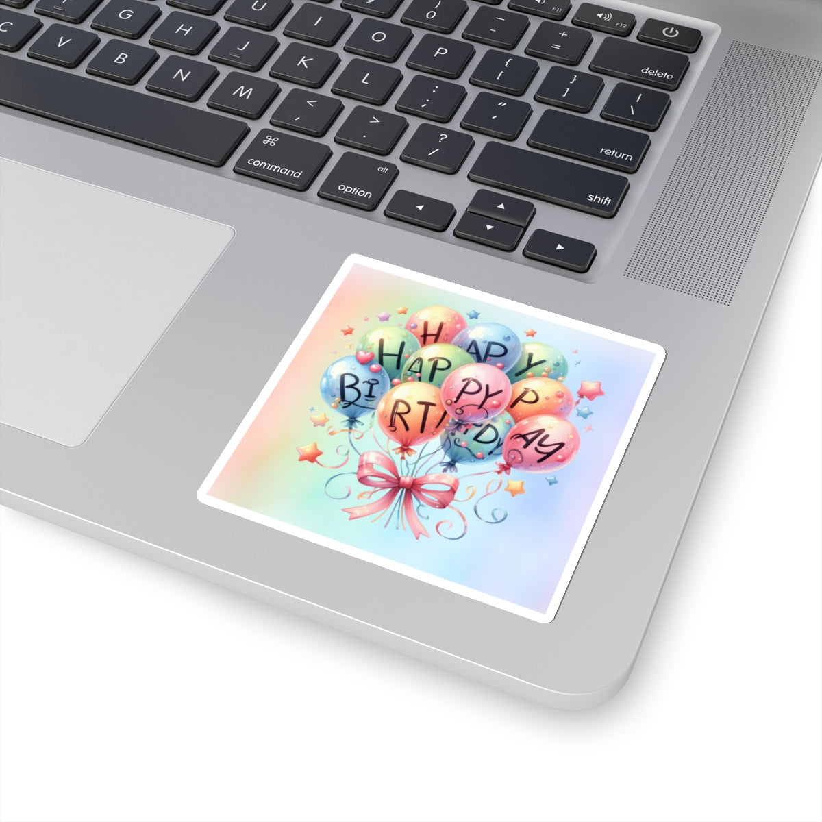 Balloon Happy Birthday Kiss-Cut Sticker-My Bright Side Clothing