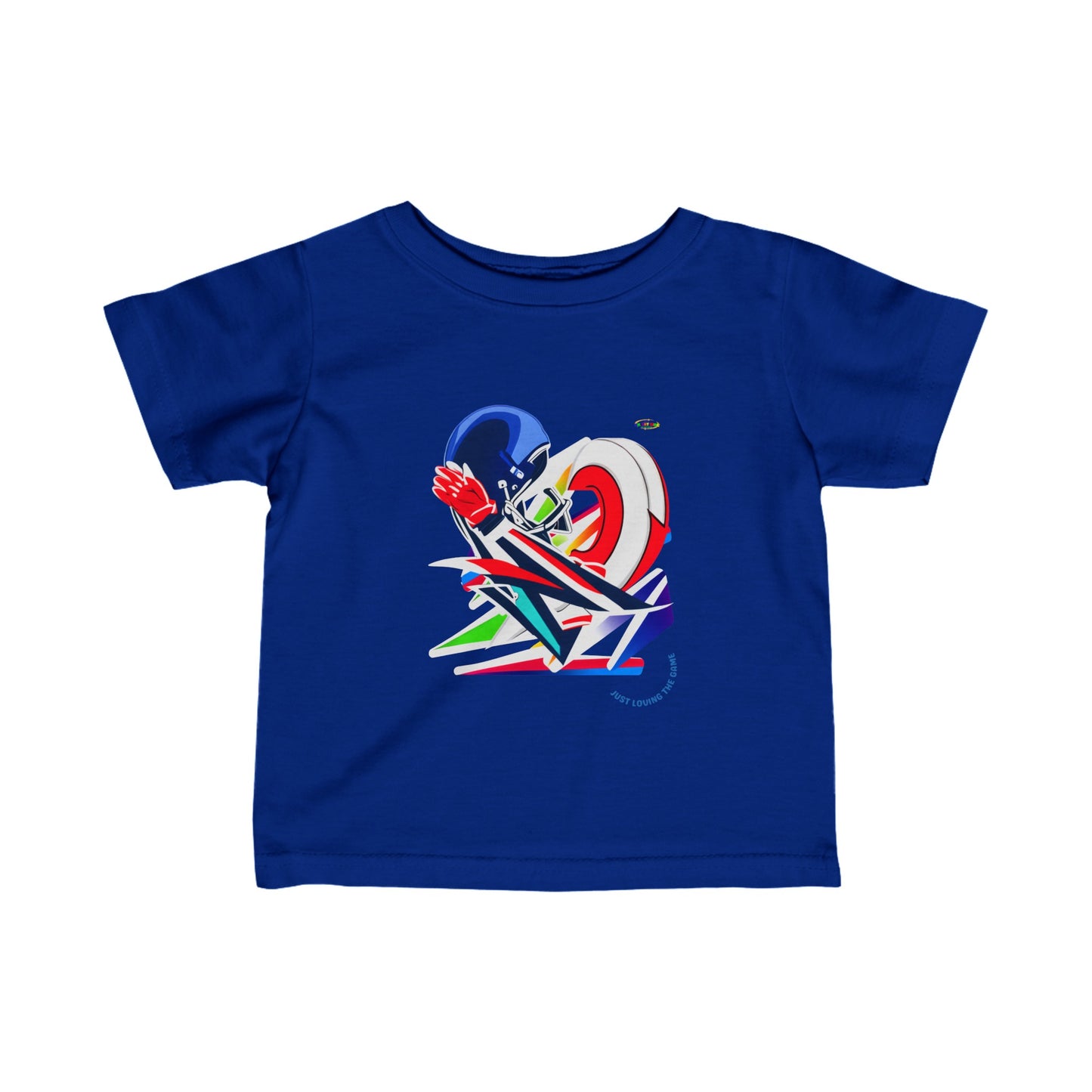 Just Loving the Games cute Sports Logo Infant Fine Jersey Tee-My Bright Side Clothing