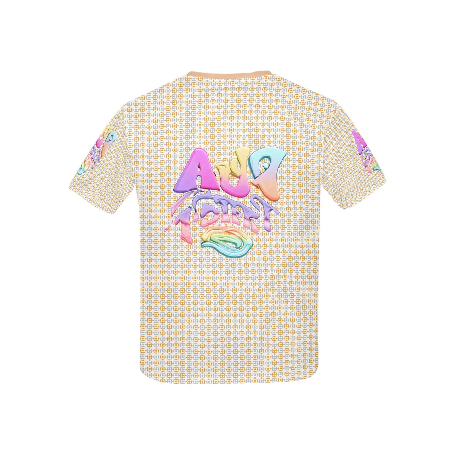 Colourful Pastel Alphabet and Number Fun Graffiti Children's T shirt -My Bright Side Clothing