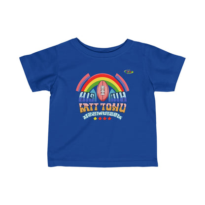 Cute Colourful Football Logo Infant Fine Jersey Tee--MyBrightSideClothing