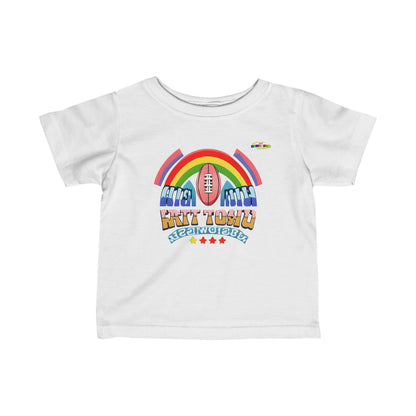 Cute Colourful Football Logo Infant Fine Jersey Tee--MyBrightSideClothing