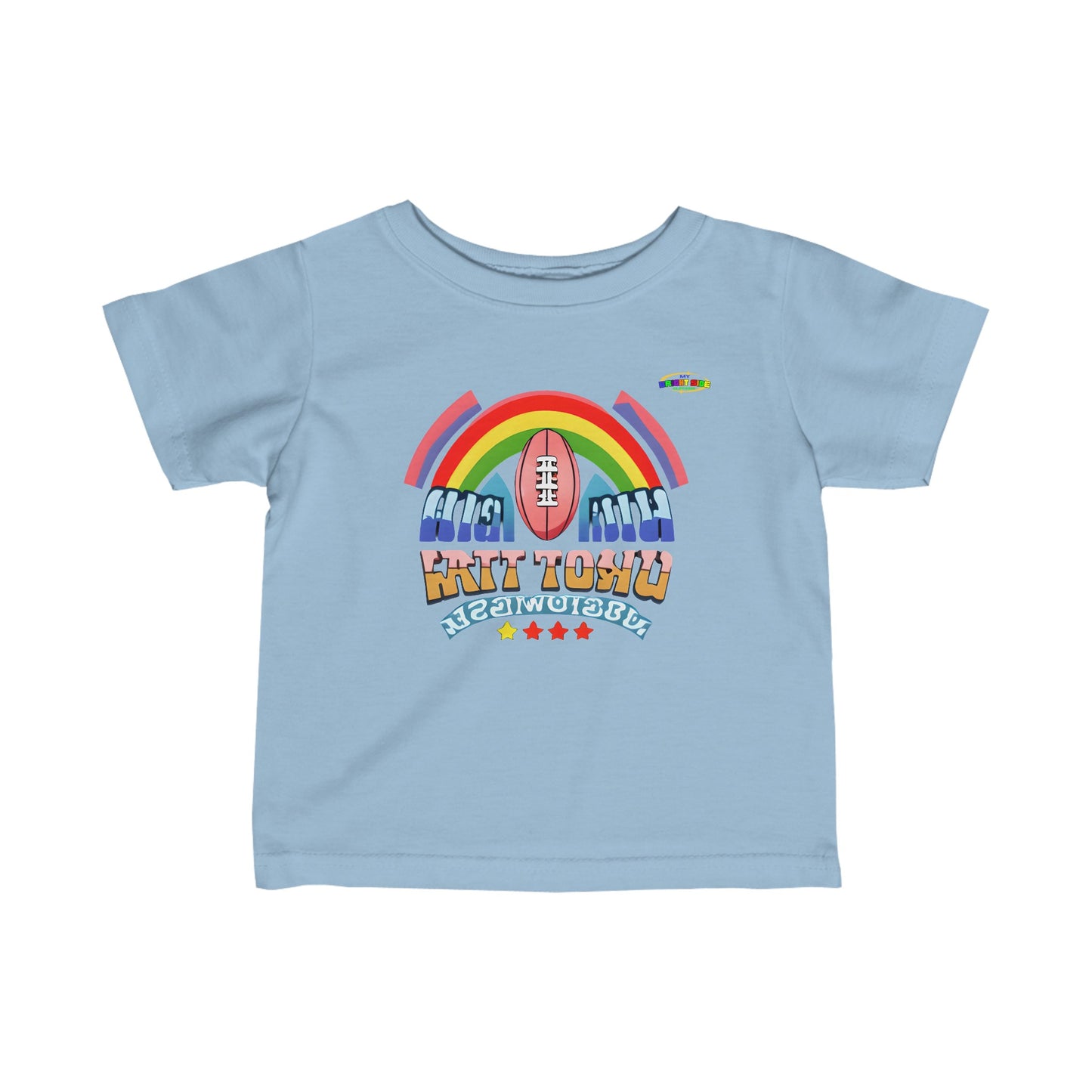 Cute Colourful Football Logo Infant Fine Jersey Tee--MyBrightSideClothing