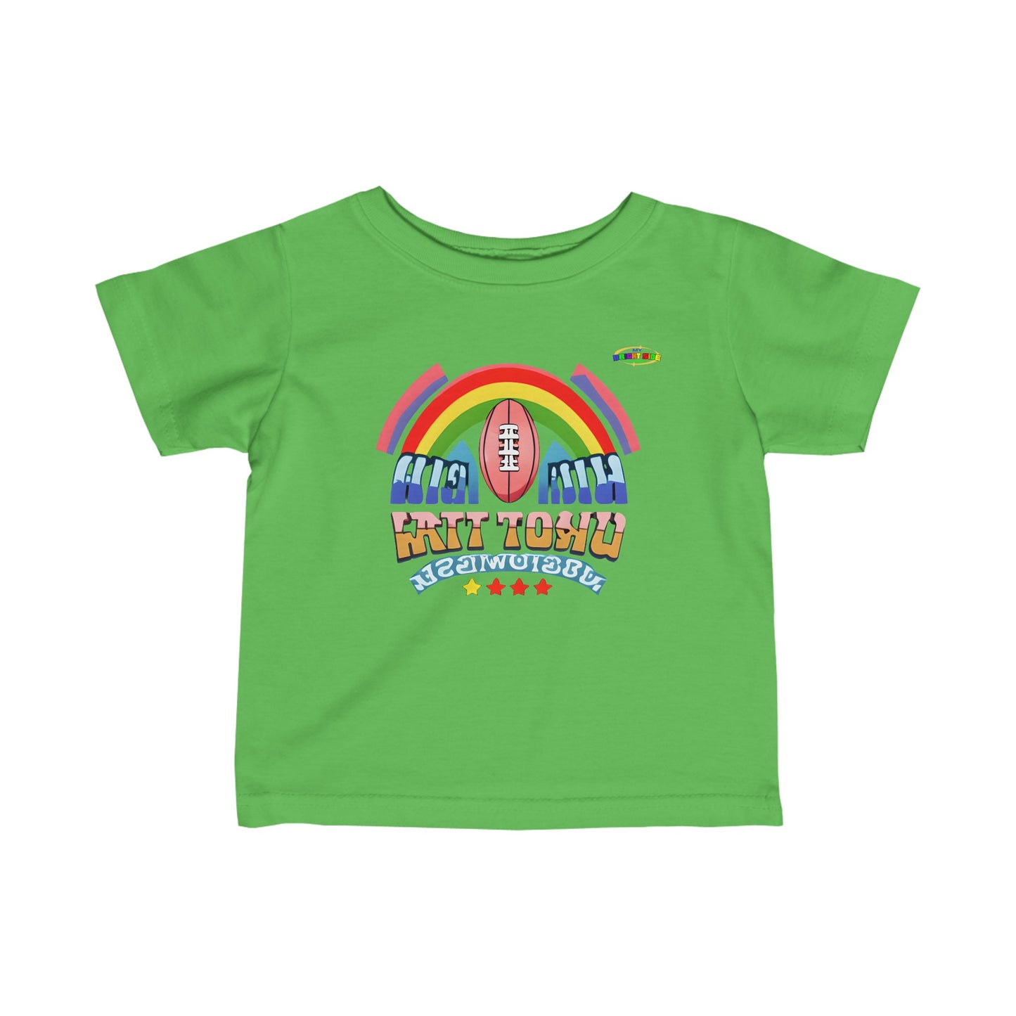 Cute Colourful Football Logo Infant Fine Jersey Tee--MyBrightSideClothing