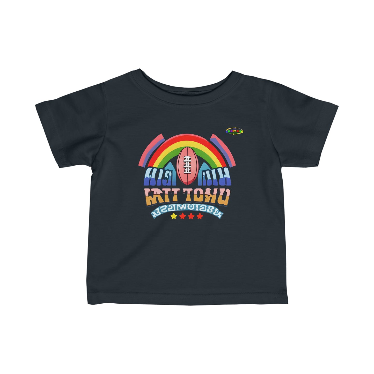 Cute Colourful Football Logo Infant Fine Jersey Tee--MyBrightSideClothing