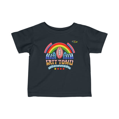 Cute Colourful Football Logo Infant Fine Jersey Tee--MyBrightSideClothing