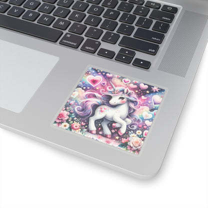 Magical Unicorn Love Kiss-Cut Sticker-My Bright Side Clothing