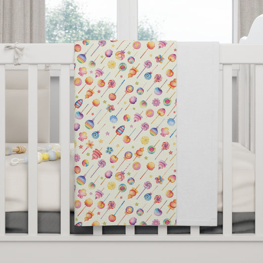 Cute Pastel Baby Toys Pattern Soft Fleece Baby Blanket--My Bright Side Clothing